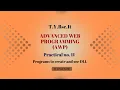 Advanced Web Programming Practical - 11 Programs to create and use DLL Step By Step Guide