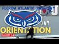 Orientation day at FAU Florida Atlantic University Ms in USA