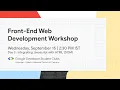 Frontend Web Development Workshop Day 3 Integrating Javascript with HTML DOM