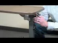 Medline Fold-Flat Overbed Table Adjustable Space-Saving Table for Home Healthcare