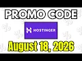 NEW Hostinger Promo Code Coupon Code August 2026 Hostinger Discount Code 2026