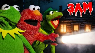 Kermit the Frog and Elmo Survive a Haunted Cabin at 3AM!