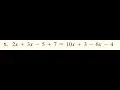 2x 3x - 5 7 10x 3