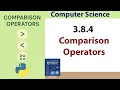 Comparison Operators in Python Class 11 Computer Science FBISE Chapter 3 NBF 2025