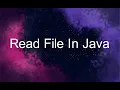 Read File In Java