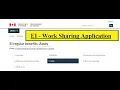 EI Application - Work Sharing how to submit application with Work Sharing Reference Code