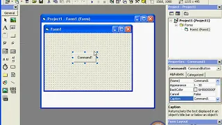 13 create a command button - Visual Basic