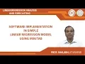 Software Implementation in Simple Linear Regression Model using MINITAB