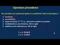 Constants operators functions and precedence in Raptor