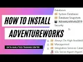 Installing AdventureWorks Sample Database - Data Analytics Training Center
