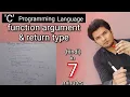Function Arguments and Return Types in C Programming Actual vs Formal Arguments