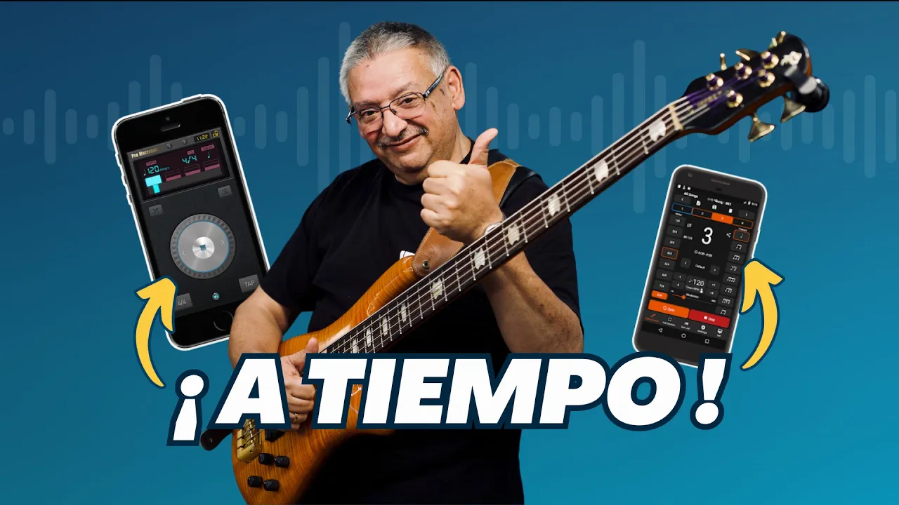 Bajista, ¡Haz estos 3 Ejercicios para Mejorar tu TIEMPO! (con Apps de Metrónomo Gratis) ⏱️💪🏻🎸