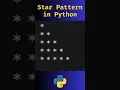 Star Pattern in Python