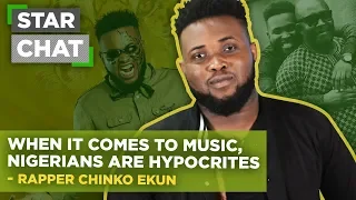 rapper chinko ekun interview nigerians are hypocrites when it comes to music legit tv