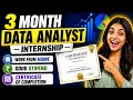 Data Analyst Internship Out Work From Home Stipend Certificate