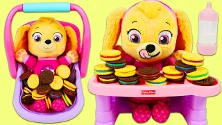 Download Paw Patrol Baby Skye Plays the Matching Cookies Game! MP3