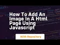 How to add an image in a html page using javascript