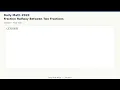 Daily Math 020 Fraction Halfway Between Two Fractions Fractions Difficulty 3 of 10