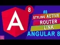 Active Router Link in Angular Angular Routes Tutorial - 8