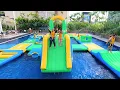 Download Lagu The Fun of Playing Water Slides at Aquaparc Kids Playing In The Swimming Pool