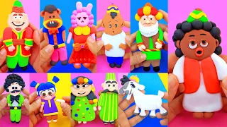 حصري طريقة شخصيات رمضان الكرتونية من صلصال الفوم بوجي وطمطم بكار فنانيس بسنت ودياسطي إلخ 