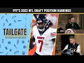 PFF NFL Draft Board top-10 by position Risers and Fallers from Week 7 PFF