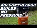 Craftsman air compressor runs but doesn t make pressure Not so simple fix Rebuild pump