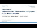 DeepTective Detection of PHP Vulnerabilities Using HybridGraph Neural Networks ACM SAC 21