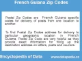 About French Guiana Postal Zip Code Finder