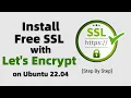 Install Free SSL Certificate with Let s Encrypt on Ubuntu 22 04 LTS NGINX Server Latest 2023