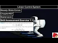 Linear Control System Chapter Skill Assessment Exercise 1 Steady State Error Wisely