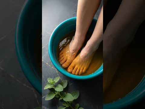 Adiós hongos y pies hinchados con este remedio 🌿 #remedioscaseros #pies #salud