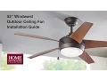 How to Install the 52 in Windward Outdoor Ceiling Fan