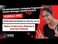 StreamTokenizer Class in Java Kerala PSC Computer Programmer System Analyst System Manager