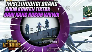 misi lindungi warga sanhok yang lagi bikin konten tiktok wkwk