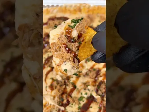 The ultimate BBQ pulled pork cheese dip! #shorts