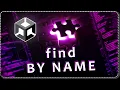 How to FIND GameObject by NAME through code in Unity