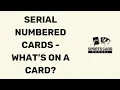 Serial Numbered Cards - What s on a Sports Card