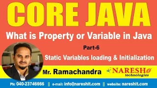 What is Property or Variable in Java Part 6 Core Java Tutorial Mr Ramachandra