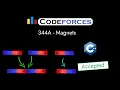 Codeforces 344A - Magnets Detailed C Solution TheCoDeveloper