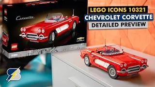 LEGO 10321 Chevrolet Corvette C1 detailed preview