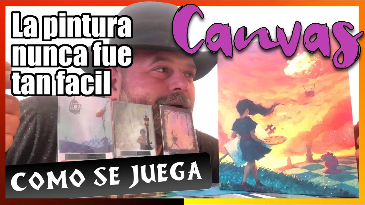🎨 Juego SENCILLO y BONITO en mesa - CANVAS ( como se juega ) - 001- #juegodemesa