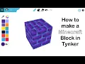 How to make a Minecraft block in Tynker