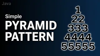 Java Pyramid Pattern in NetBeans Beginner Tutorial