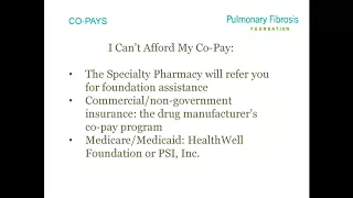 Patient Assistance Programs for Approved Therapies
