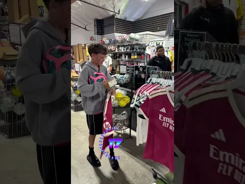 We’re at a soccer store,and you can get anything you want… but you only have 30 seconds.New Jerseys