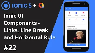 Ionic 5 Tutorial - Ionic UI Components