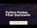 python pandas filter startswith