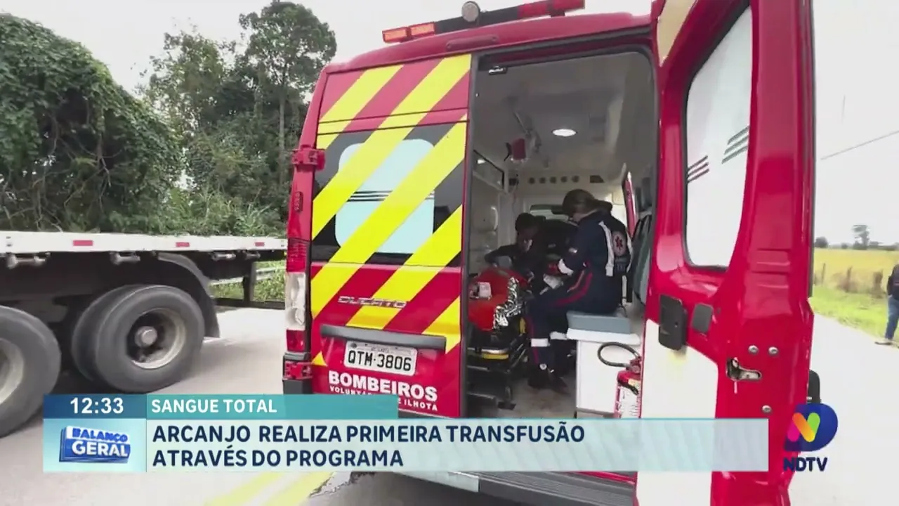 Arcanjo realiza primeira transfusão através do programa Sangue Total