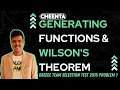 Generating Functions Wilson s Theorem Greece TST Problem 1 Cheenta